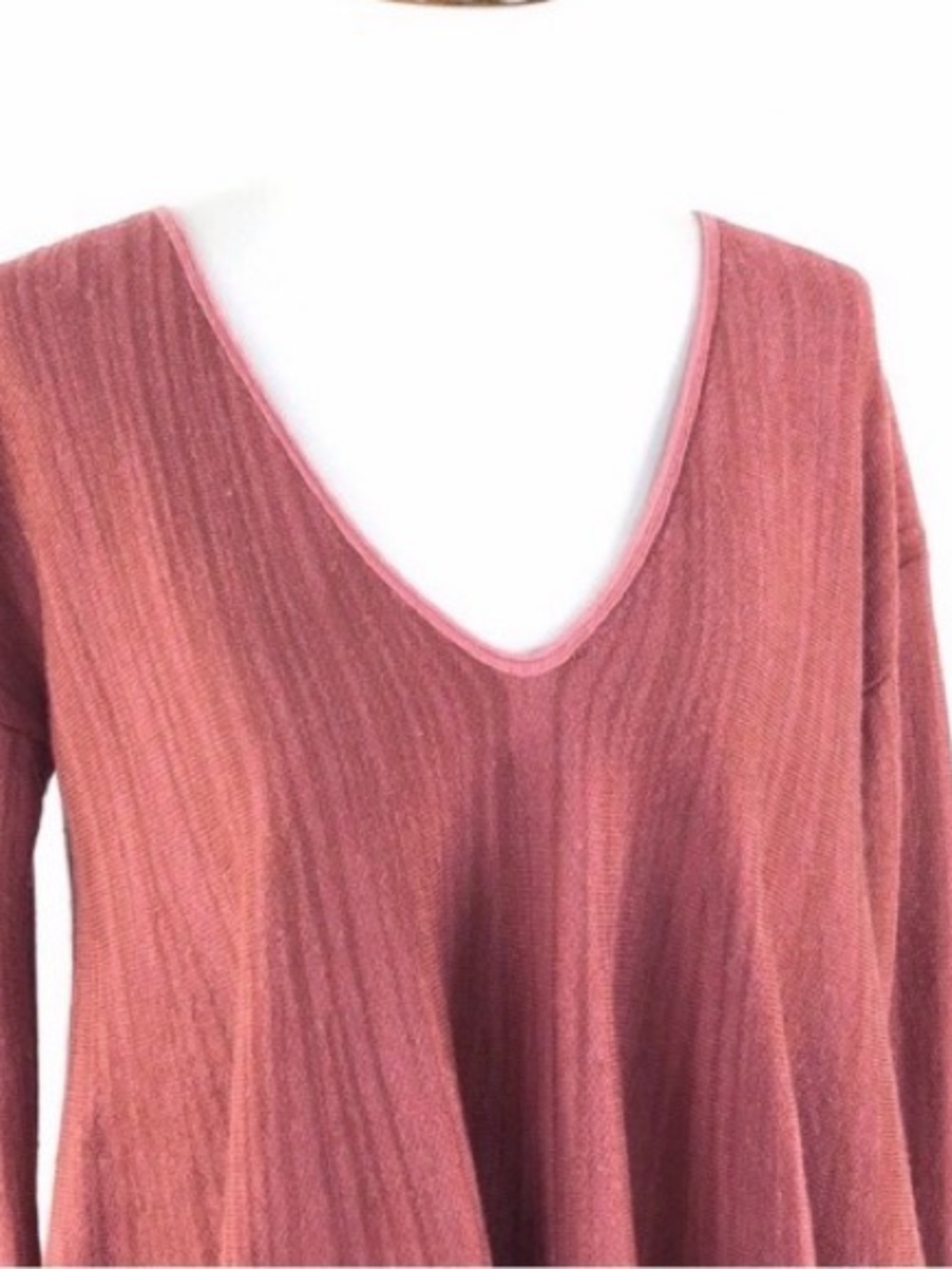 Free People Sundae Pullover Linen Blend Babydoll Sweater Small - Picture 4 of 11